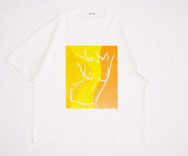 Venus Line Drawing T-Shirt (Orange)
